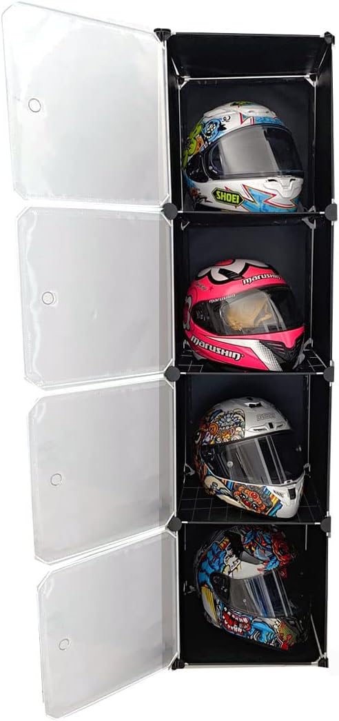 Motorcycle Helmet Storage Rack,Helmet Organize Display Cabinet for Football Helmet, Bike Helmet, Baseball Helmet