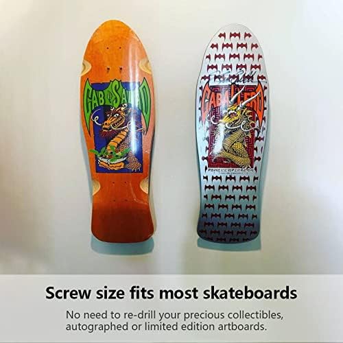 Hikeen Skateboard Wall Mount Skateboard Hanger for Skateboard Deck Display and Storage, Floating Effect