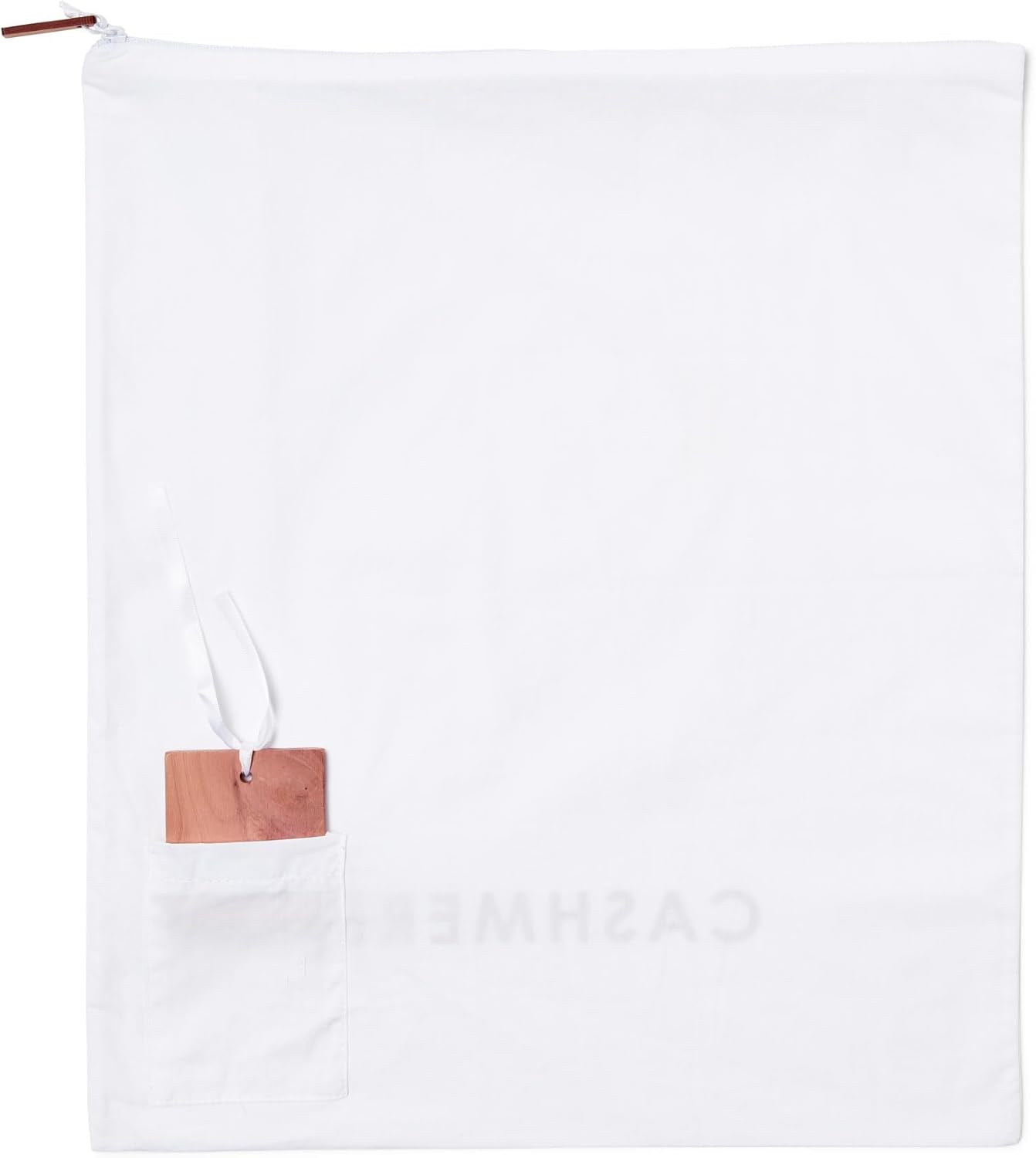 Cashmere Wool Sweater Storage Bag Pouch Set with integrated Cedar Wood