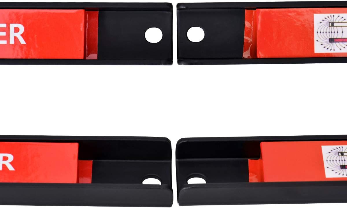 Magnetic Tool Holder 18 Inch 8 Pack Heavy Duty Magnet Tool Bar Strip Rack Wall Mount Red