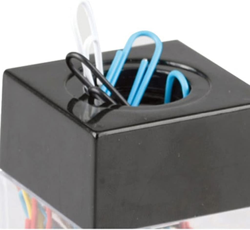 Premium Clear Paper Clip Dispenser Pushpin Storage For Case Thumbtack Dispenser Metal Pin Organizer Holder Box