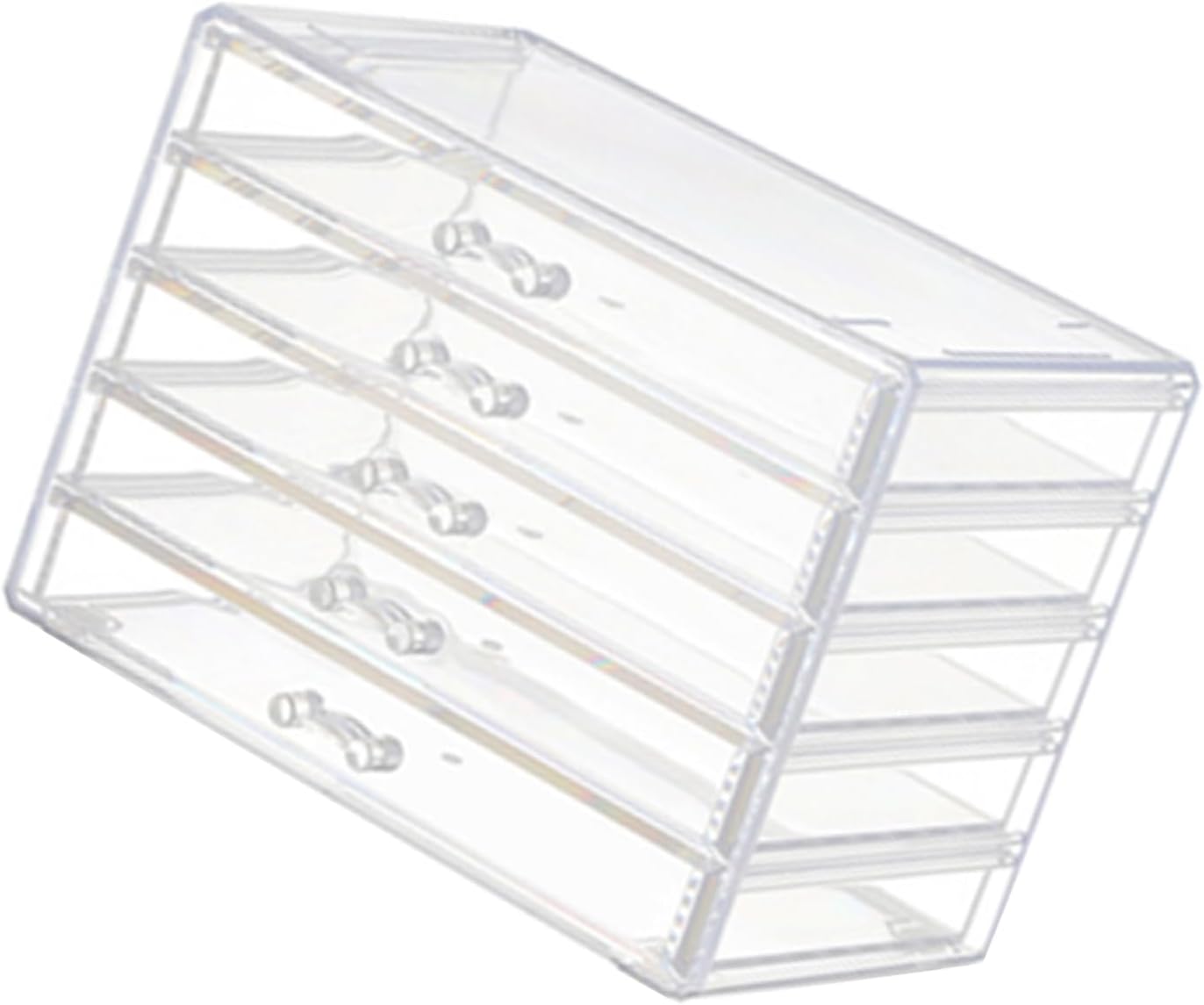 Space Saving Acrylic Cosmetic Storage Drawers Multi Drawers Acrylic Organizer Modern Jewelry Organizer for Organizing Cosmetics and Jewelry