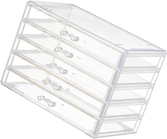 Space Saving Acrylic Cosmetic Storage Drawers Multi Drawers Acrylic Organizer Modern Jewelry Organizer for Organizing Cosmetics and Jewelry