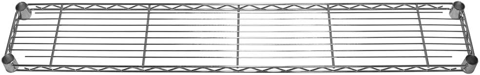 Shelving Inc. 8" d x 48" w Chrome Wire Shelving with 1 Tier Shelf, Weight Capacity 800lbs Per Shelf