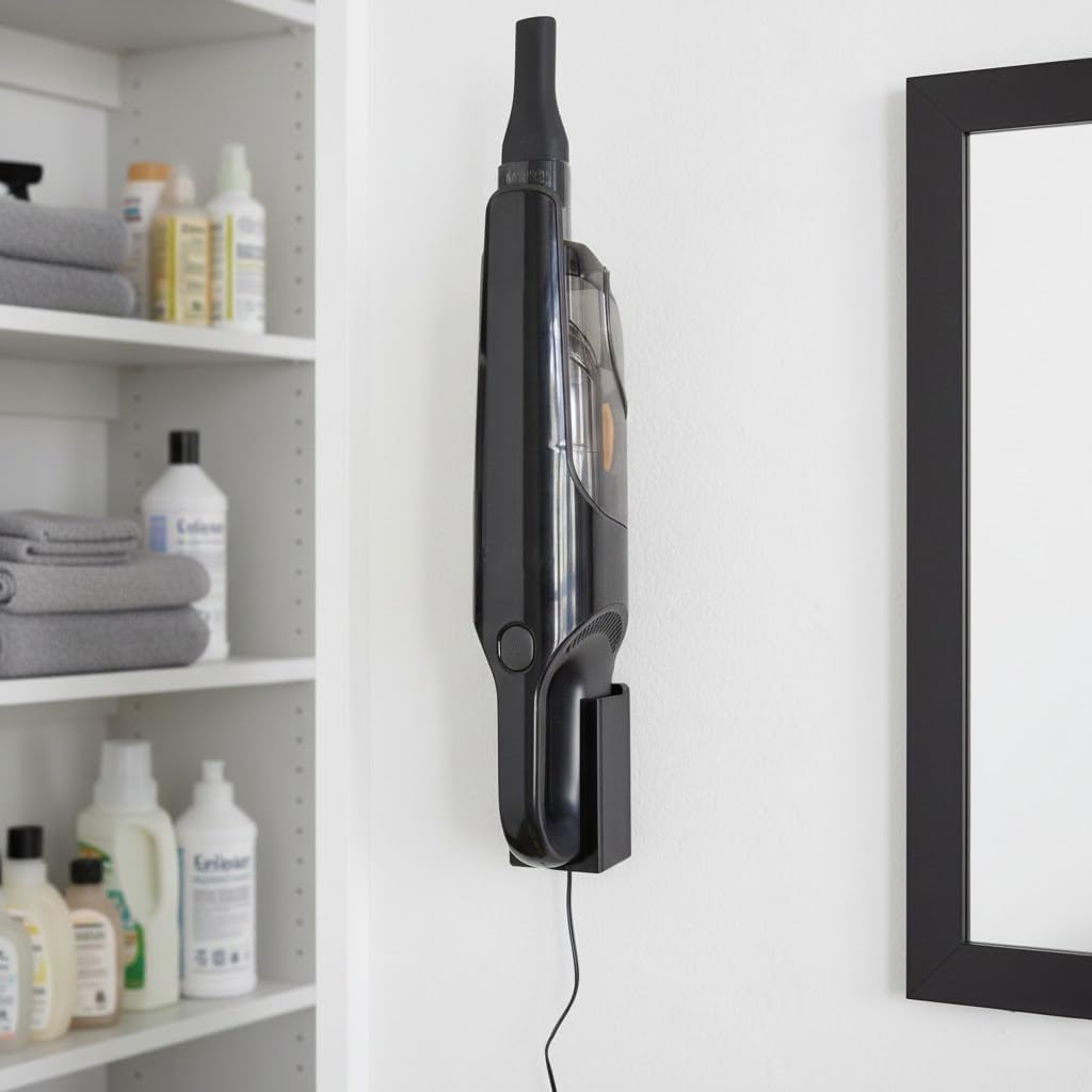 Wall Mount Holder for Shark Ultra Cyclone Handheld Vacuum, Compatible with CH900, CH950, and CH700 Series, Includes Mounting Hardware