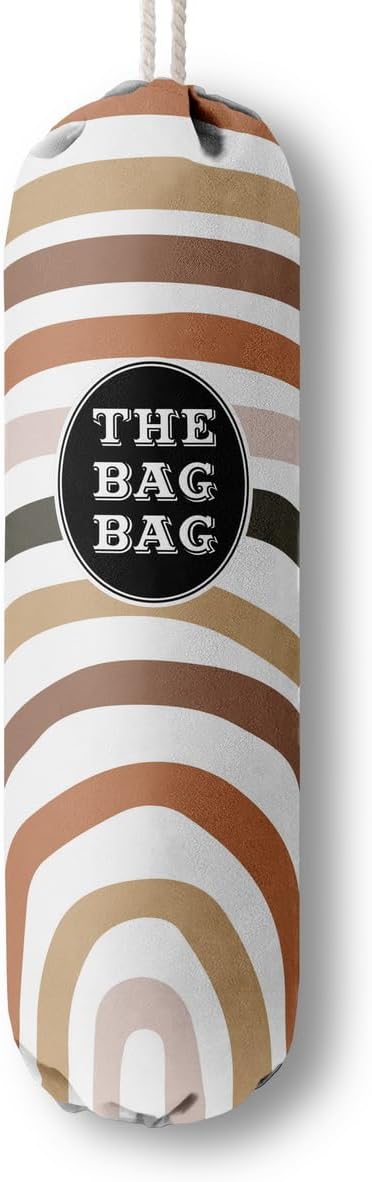 The Bag Bag Grocery Bag Holder, Boho Pattern Grocery Bags Holder Organizer For Shopping Bags, Wall Mount Plastic Bags Storage Container Dispensers, Kitchen Gifts For Women Family Grandma Mom(H-26)