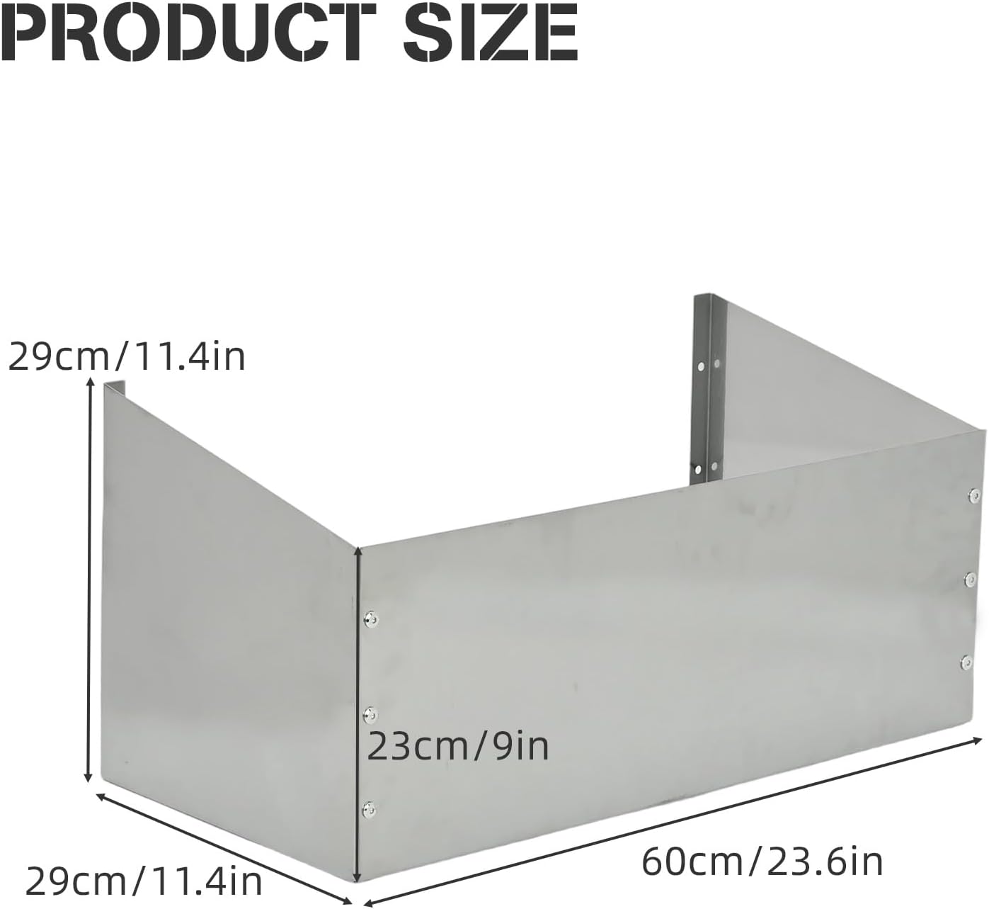 Aluminum Fuel Tank Holder Rack, 23.6''x 11.4'' Utility Jug Holder Storage Rack fits Two 5 Gallon Fuel Containers,Fuel Jug Holder Rack for Garages, Shops, Enclosed Trailers and Race Trailers