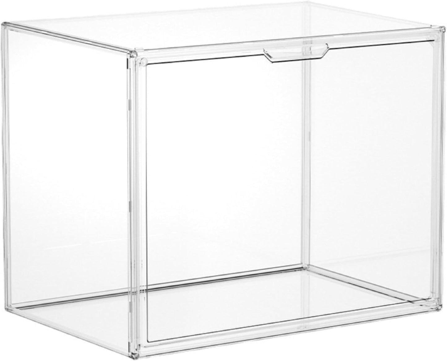 HBlife 1 Pack Purse Storage Organizer for Closet, Large Clear Stackable Handbag Display Case Box with Magnetic Door for Collectibles, Cosmetics, Women Heels and Toys