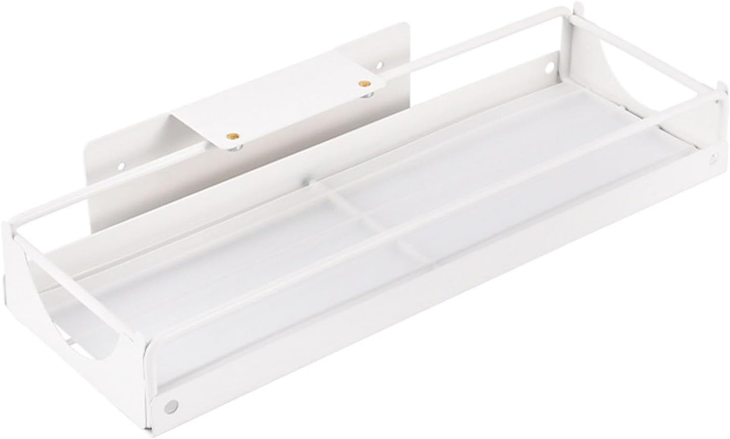 Pull Out Cabinet, Under Sink Side Sliding Basket, Carbon Steel Slide Out Storage Shelf with Strong Adhesive, Space Saving Drawer Slim for Bathroom
