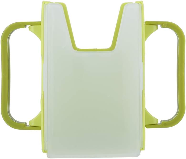 Spill Proof Milk Holder, Adjustable Milk Carton Holder with Handle for Kid Child (Green (Green)
