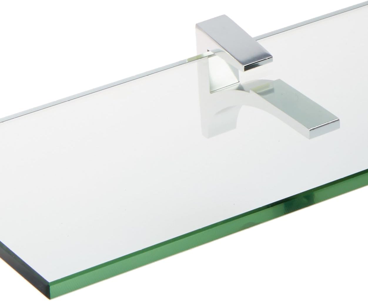 Spancraft Glass C-10x33-Chrome Cardinal Glass Shelf, Chrome, 10" x 33"