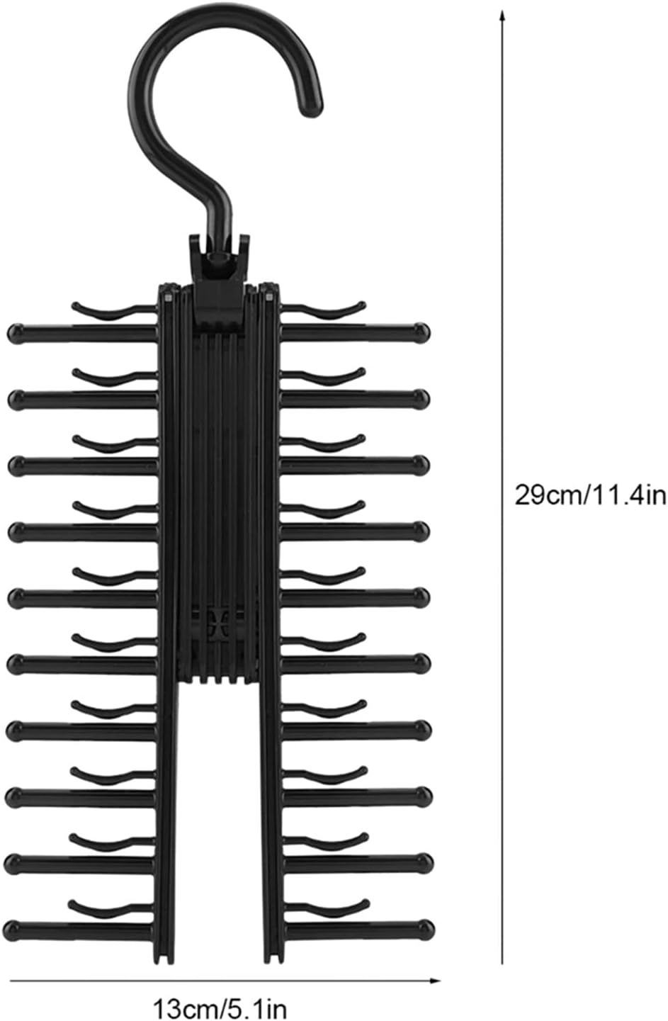 TOPINCN Adjustable Cross X Tie Rack Belt Scarves Hook Hanger Holder Organizer Men Closet Tie Organizer Belt Racks Neck and Hanger
