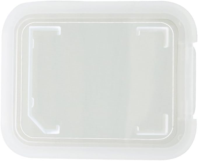 Plastic Memory Card Storage Case Compatible with SD MMC/SDHC PRO Duo White (20 PCS)