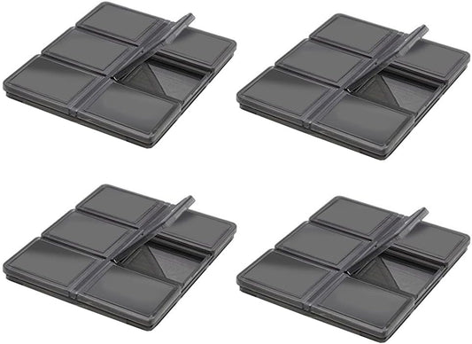 Acuvar 48 Slot SD/SDHC Memory Card Hard Plastic Case – Durable ABS Portable SD Card Storage Box Organizer, Protective Hard Shell SD Card Carrying Case for Photographers, Anti-Shock & Waterproof