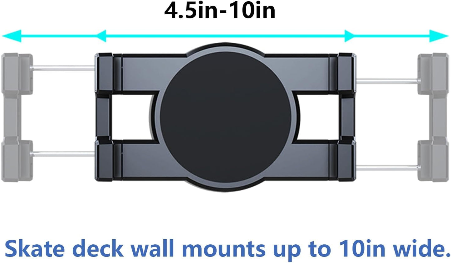2 Set Skate deck wall mount,360° rotatable skateboard wall mount,Floating Display Hanger Grab,suitable for any skateboarder. (2 set)