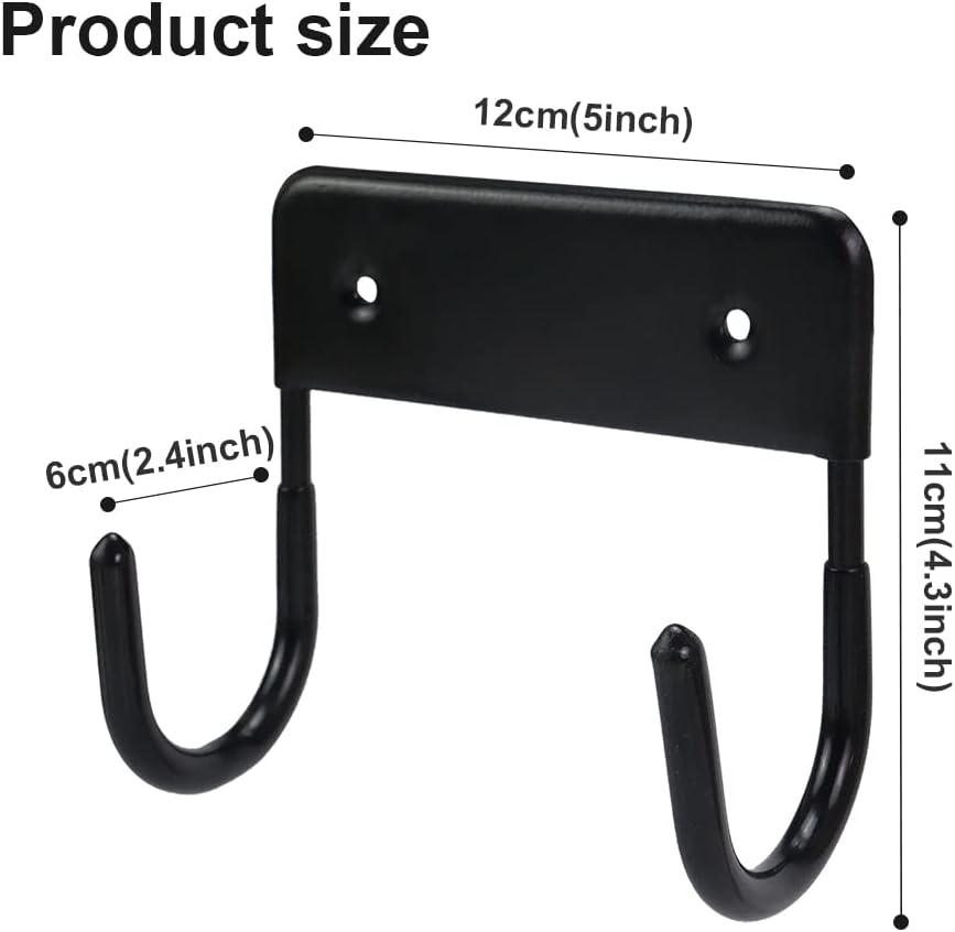 Ironing Board Hanger Wall Mount Ironing Board Holder Organizer Wall Rack for Laundry Rooms Storage Rack Hanging Shelf Hanger (White) (Black)