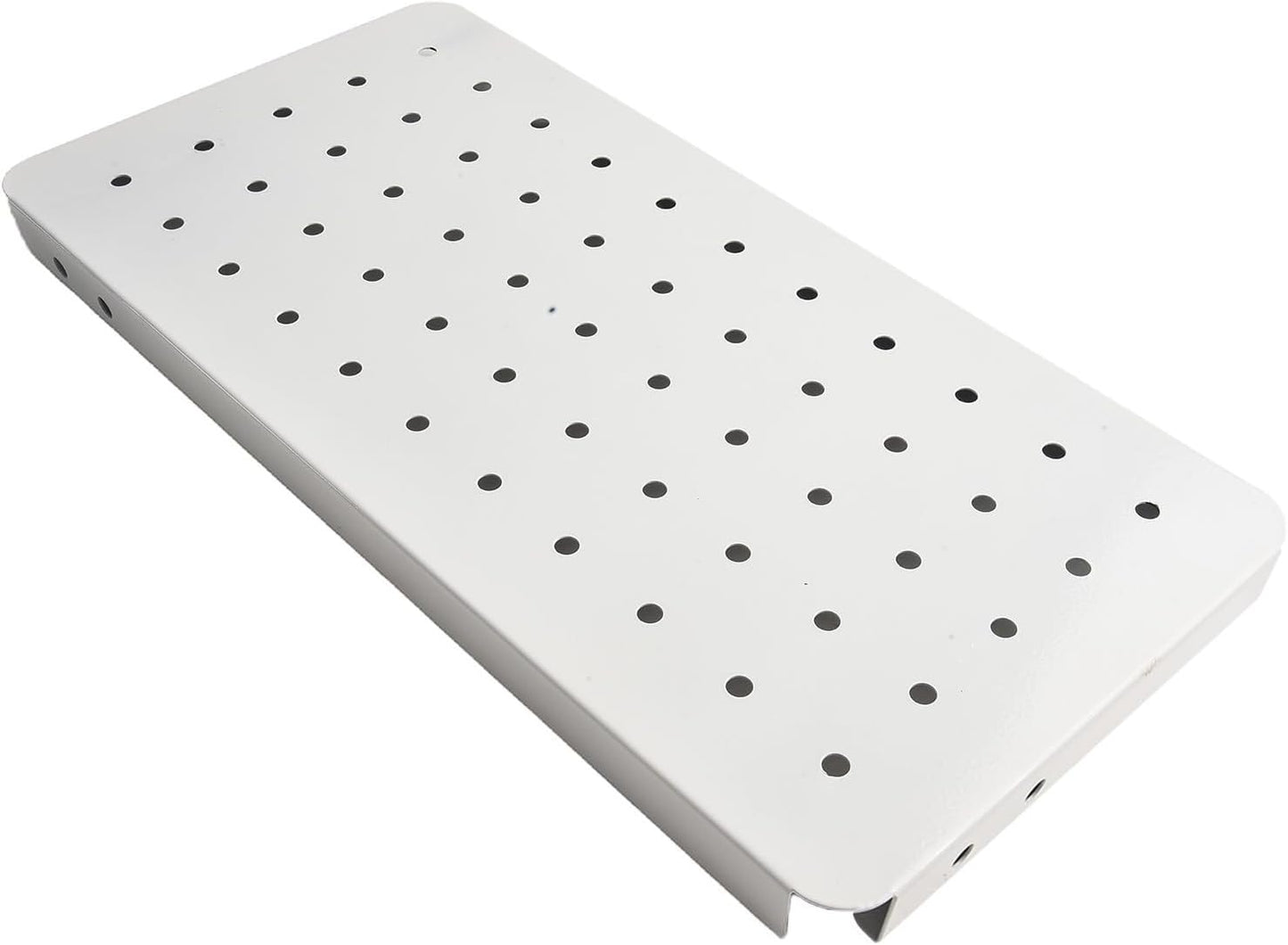 Storage Pegboard for Wall Organization, 14.2" X 7.1" Magnetic-Friendly Steel Panel for DIY Crafts, Mail
