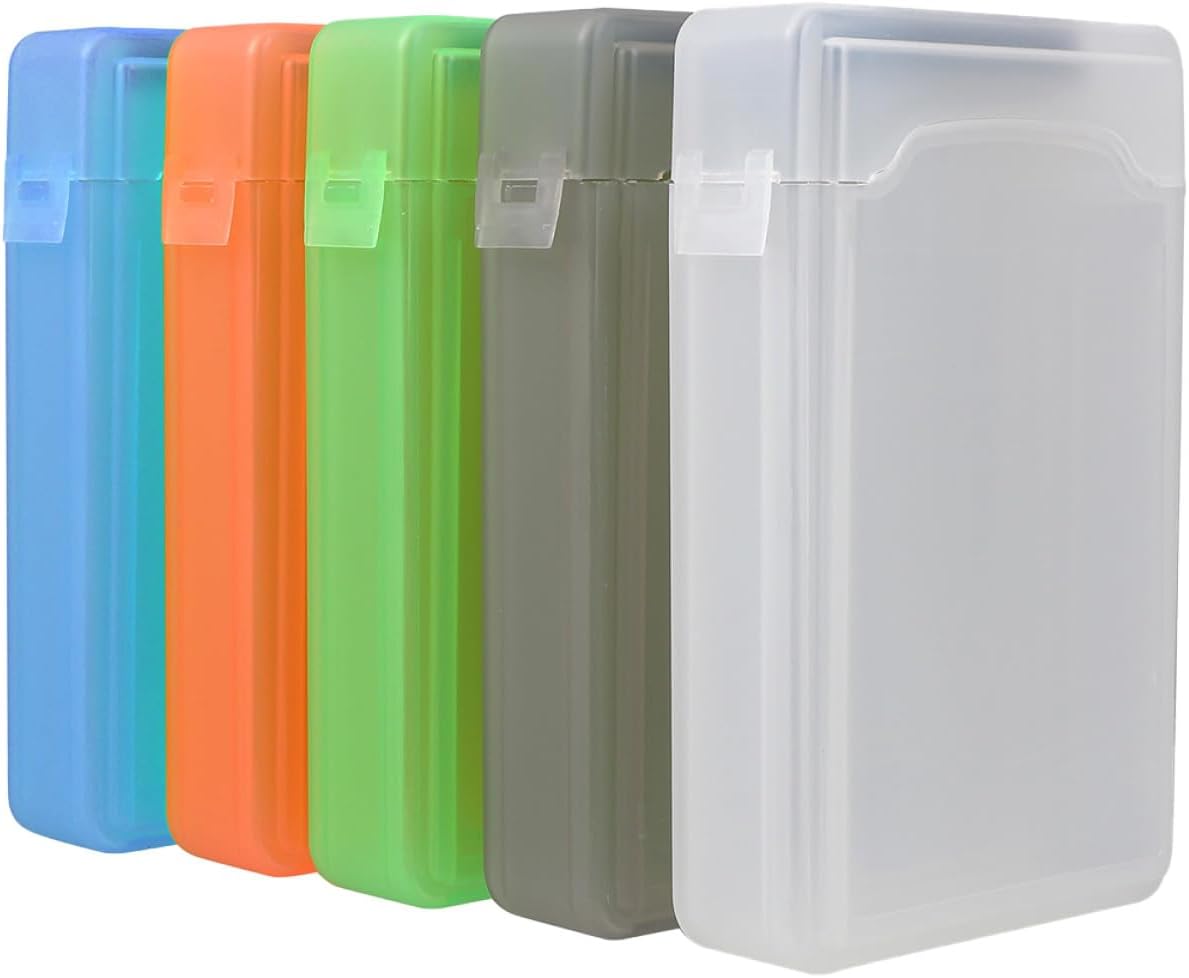 BESPORTBLE 5pcs Shock-Resistant Storage Cases for Hard Drives SSD Multi-Color Hard Disk Organizer for Portable External Drives