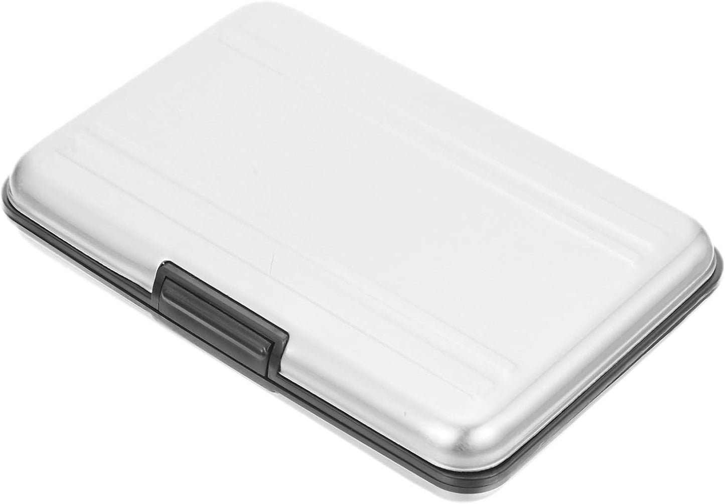Memory Card Storage Box Case Holder Slots with TPU Inner Bracket Portable Organizer for Micro and Cards Travel Protection Silver Gray