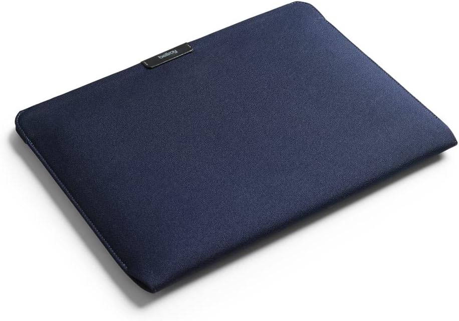 Bellroy Laptop Sleeve (Fits 16 Inch Laptop or MacBook, Slim Protective Case with Magnetic Closure)- Navy