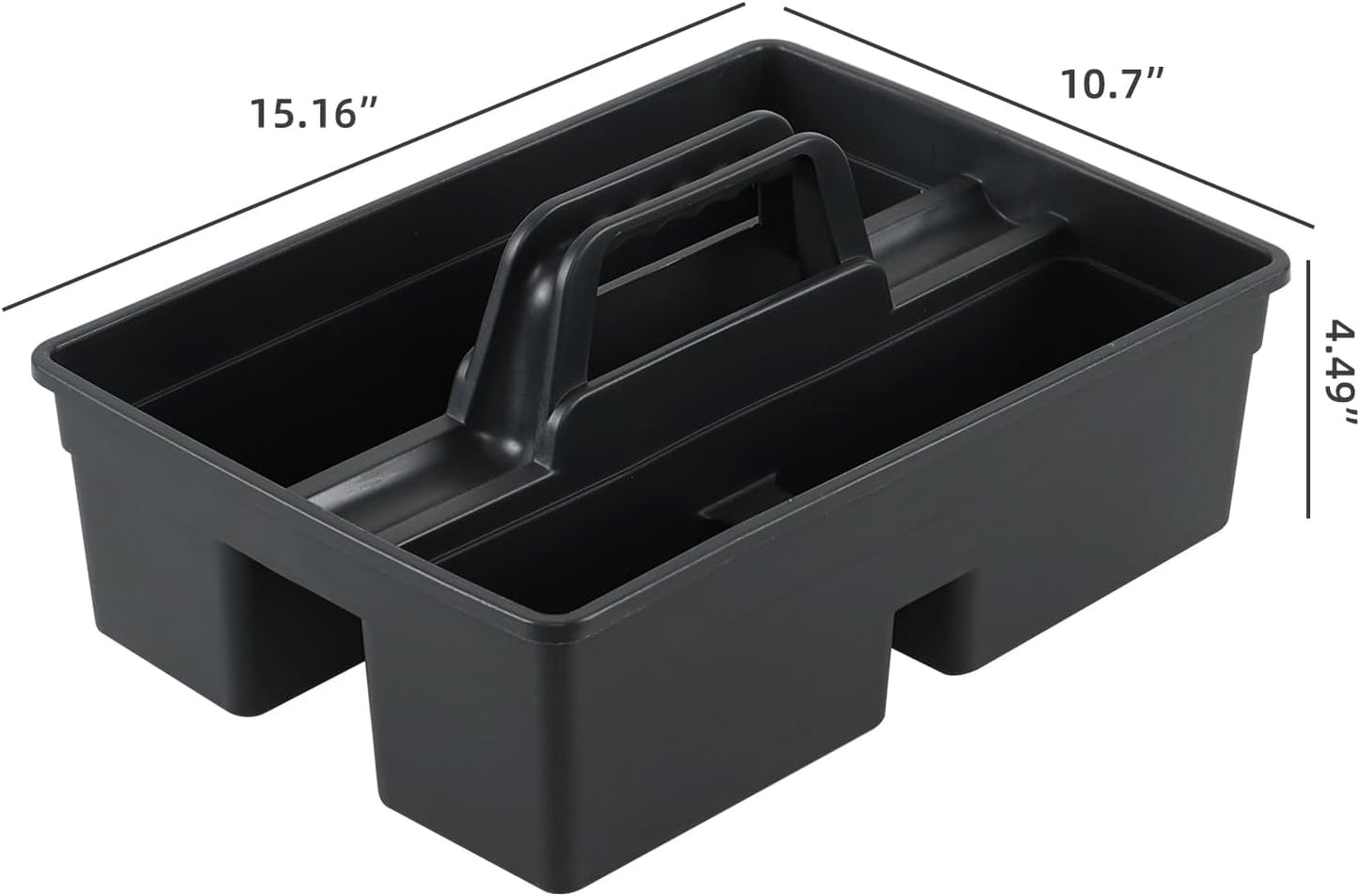 6 Packs Commercial Cleaning Caddy with Handle, Plastic Tool Caddy Supplies Organizer