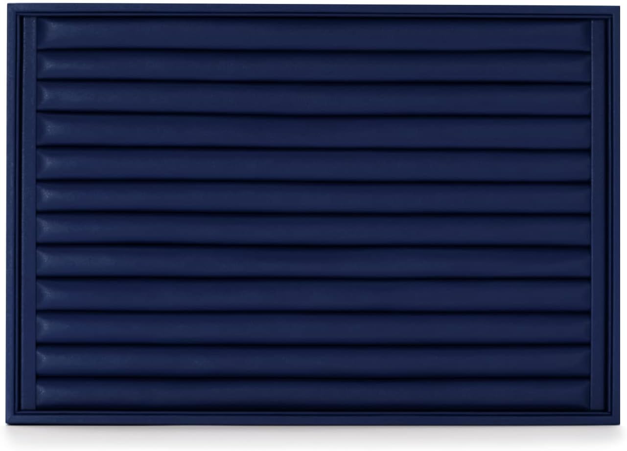 Oirlv Elegant Blue Ring Organizer Tray Stackable Jewelry Trays Jewelry Drawer Organizer Ring Earring Storage