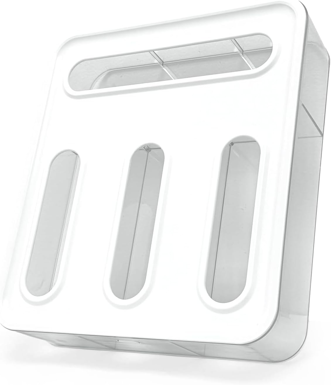 4-in-1 Food Storage Bag Organizer – Holds Gallon, Quart, Sandwich, Snack & Slider Bags – Plastic Baggie Holder for Drawer or Wall Mount – Ships from Local Warehouse
