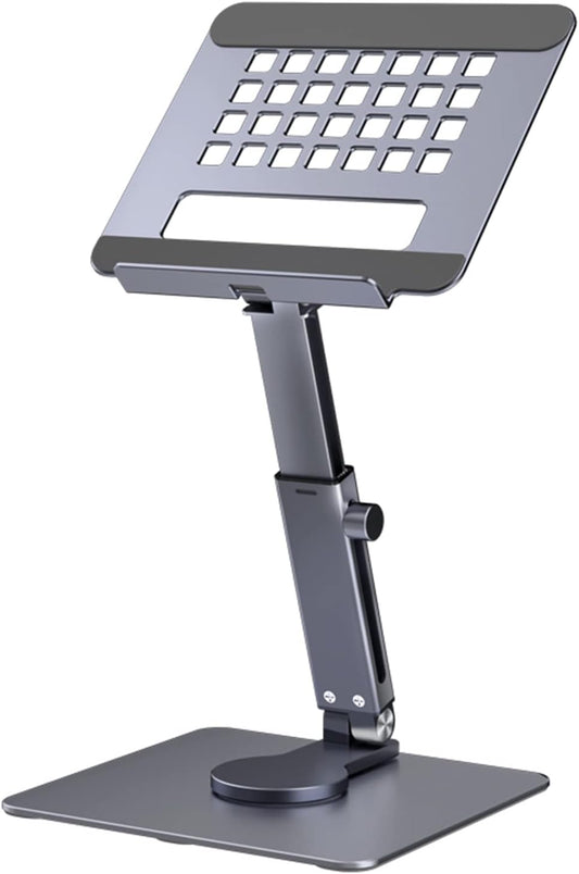 GuaziV 360° Adjustable Tablet Stand - Ergonomic Foldable Holder for iPad 10.2-12.9”, Kindle, Phones 4-13”, Anti-Slip Desktop Mount for Work, Cooking, Gaming & Reading