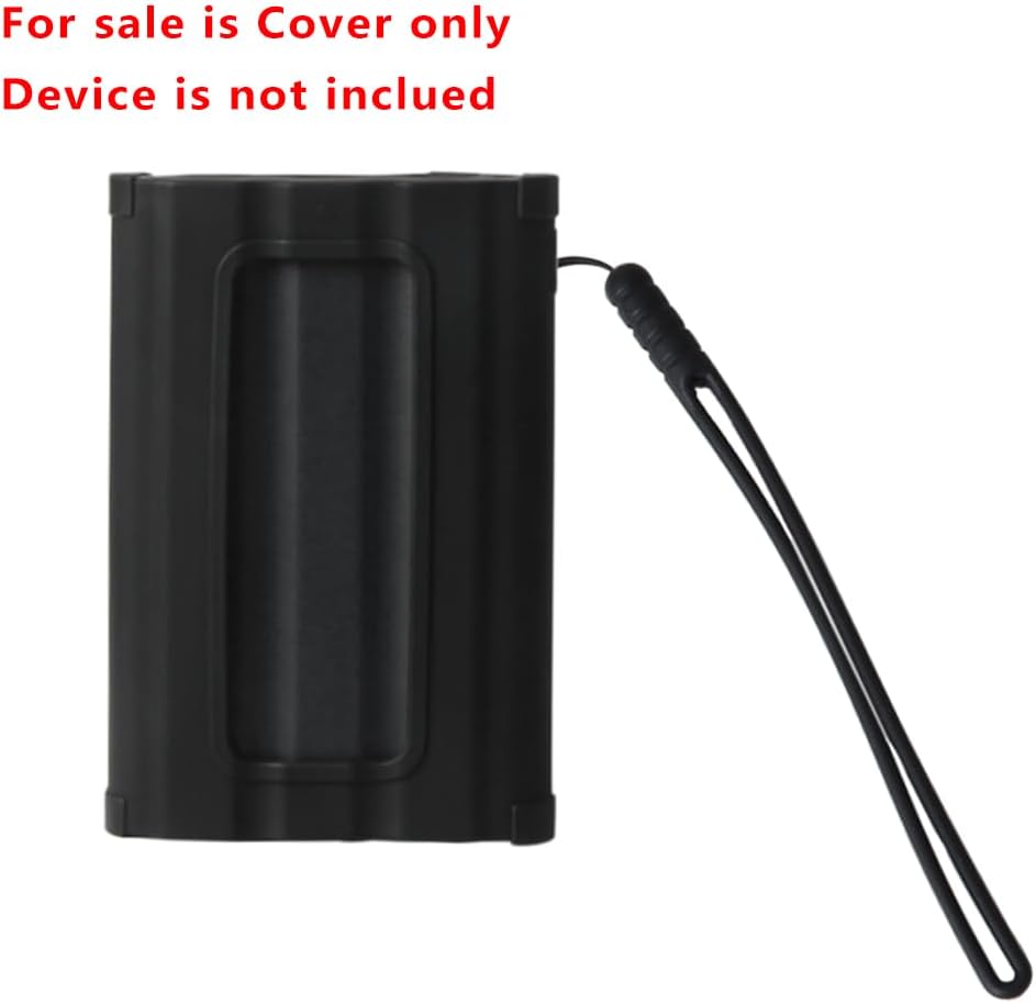 Hermitshell Silicone Carrying Case Replacement for Samsung T7 Shield 2TB / 1TB / 4TB, Portable SSD, USB 3.2 Gen2 External Solid State Drive (Black, Silicone Case)