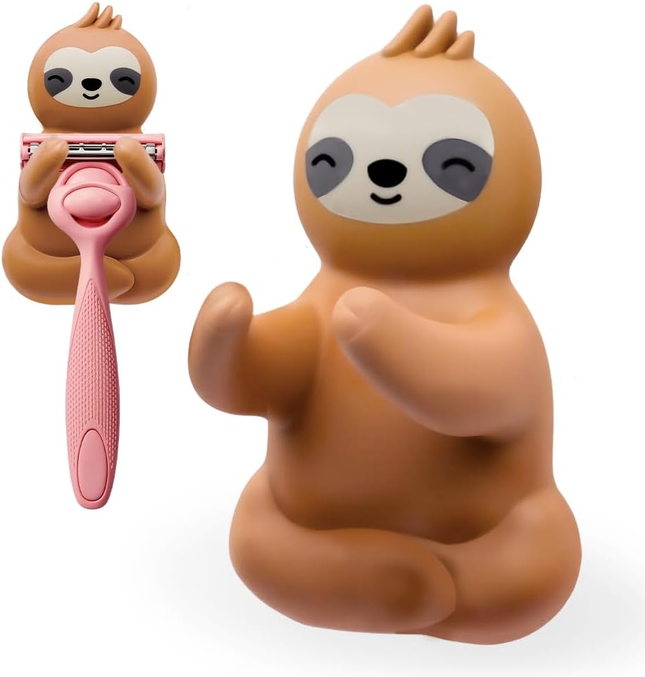 Cute Sloth Razor Holder Shower, Cute Gadgets Leg Razor Holder, Funny Bathroom Decor Accessories for Women Mom Sister Friend Wife Girlfriend, Women's Razor Hang in Shower, Sloth Gifts for Women