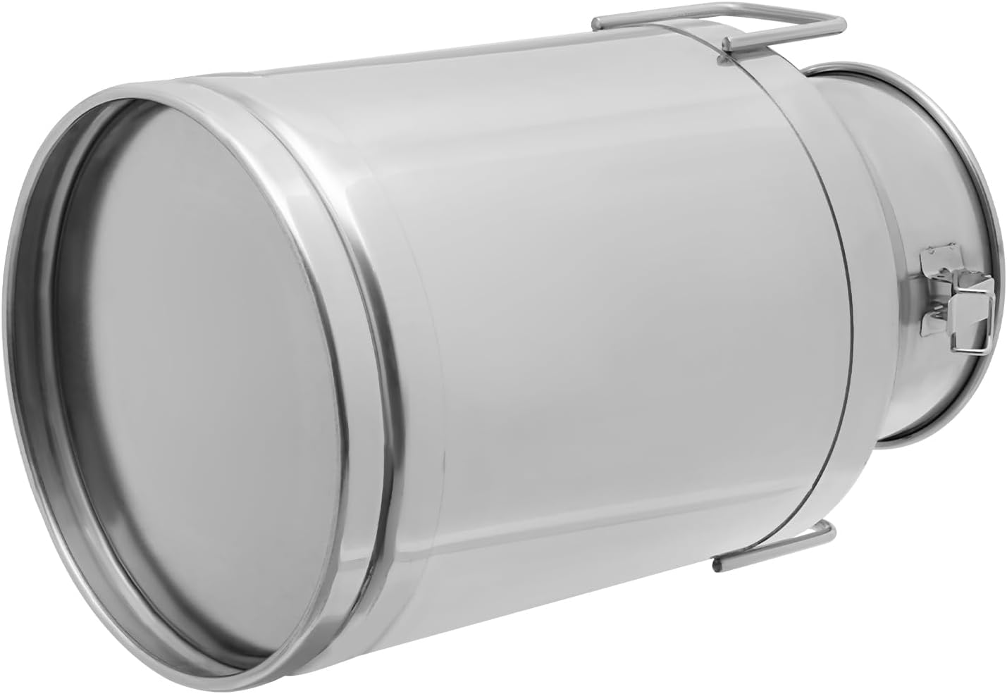 12~60L Heavy-duty 201 Stainless Steel Milk Can with Drip-free Spigot, Water Beverage Drink Dispenser Milk Pail Bucket for Milk Wine Oil (30L)