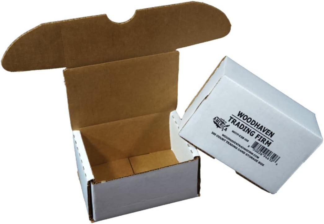 5-Pack • 300-count Hidden-Tuck • Woodhaven Trading Firm Brand Trading/Gaming Card Storage Box