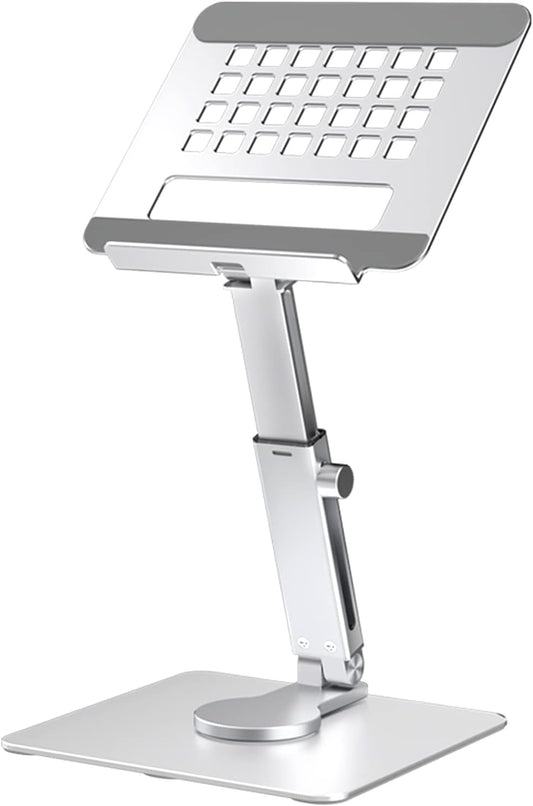 GuaziV 360° Adjustable Tablet Stand - Ergonomic Foldable Holder for iPad 10.2-12.9”, Kindle, Phones 4-13”, Anti-Slip Desktop Mount for Work, Cooking, Gaming & Reading