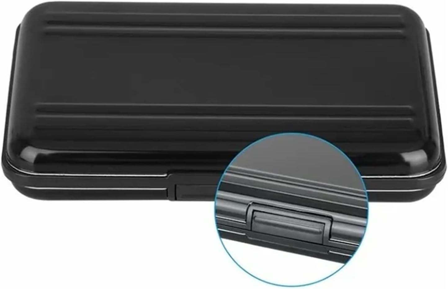 Memory Card Storage Box, Hard Wearing Anti Scratch Aluminum Case, Large Internal Capacity Carrying Box Holder for SD TF Cards