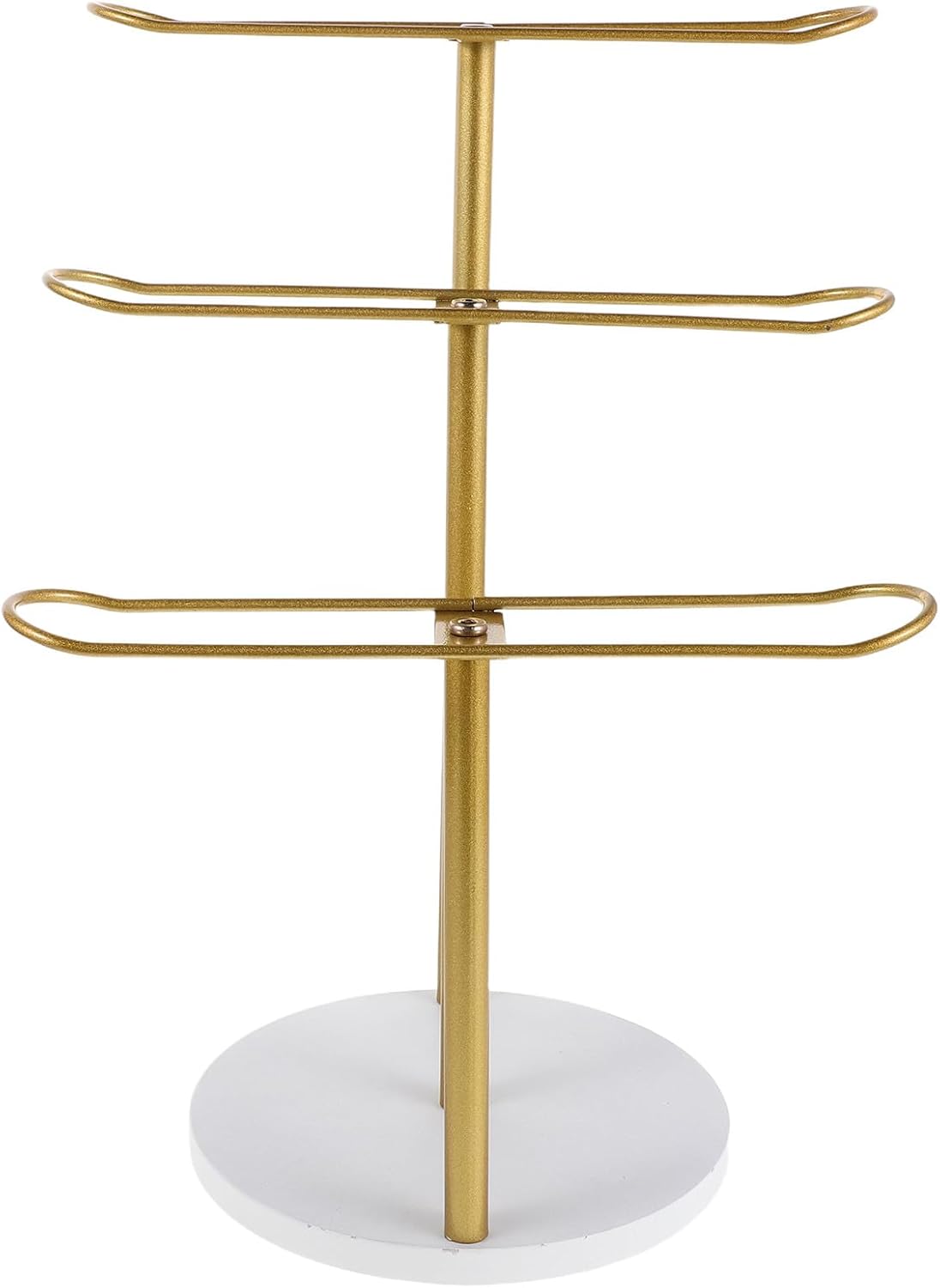 Headband Holder Organizer Stand Metal 3-Tier Hairband Display Rack Hair Hoop Hair Accessories Holder Bracelet Jewelry Stand