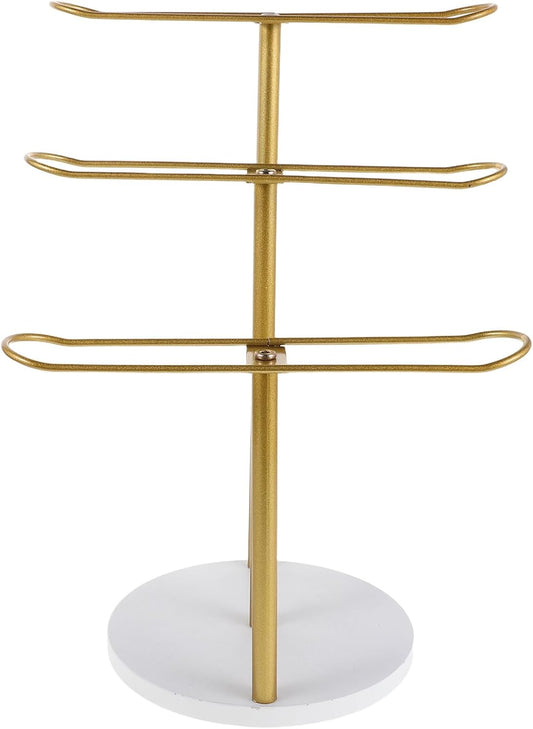 Headband Holder Organizer Stand Metal 3-Tier Hairband Display Rack Hair Hoop Hair Accessories Holder Bracelet Jewelry Stand