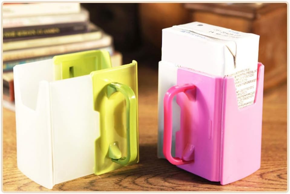 Adjustable Milk Carton Holder, Anti Overflow Milk Carton Cup Holder, for Teaching Child How to Drink a or Milk Carton