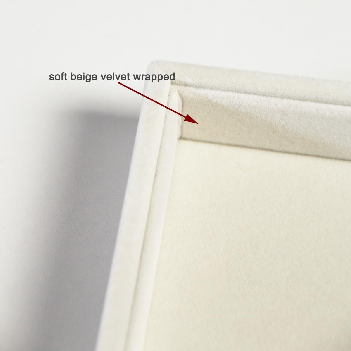 2pcs/Set Velvet Jewelry Tray, 12 Grids Large Storage Tray for Bracelet Bangle Beads Display, Jewellery Organizer Box Tray for Home Drawer or Shop Store Selling Show (Beige Velvet)