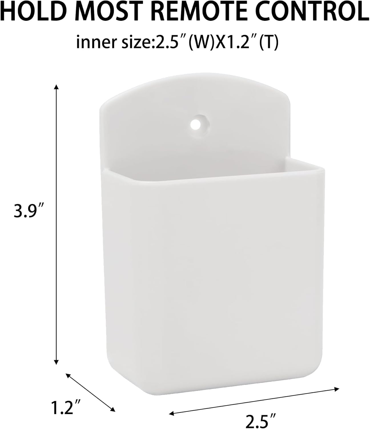 Pack of 4 Self Adhesive TV Air Conditioner Remote Control Holder Wall Mount Storage Box Organizer