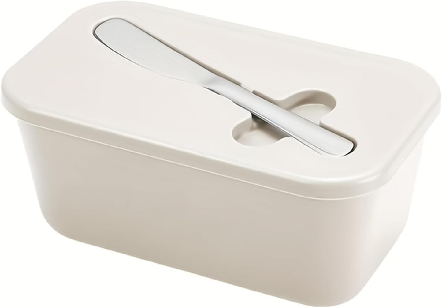 Premium BPA-Free Butter Dish with Lid & Stainless Steel Spreader – Airtight Kitchen Butter Keeper for Countertop & Refrigerator, Soft Spreadable Butter Storage, Perfect Gift for Home Cooking