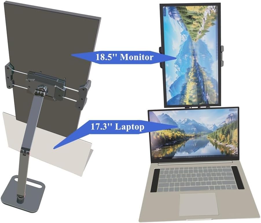 Portable Monitor Holder for 6-18.5 Inch Screen Desktop Expandable Monitor Stand 13 inch Tablet Stand