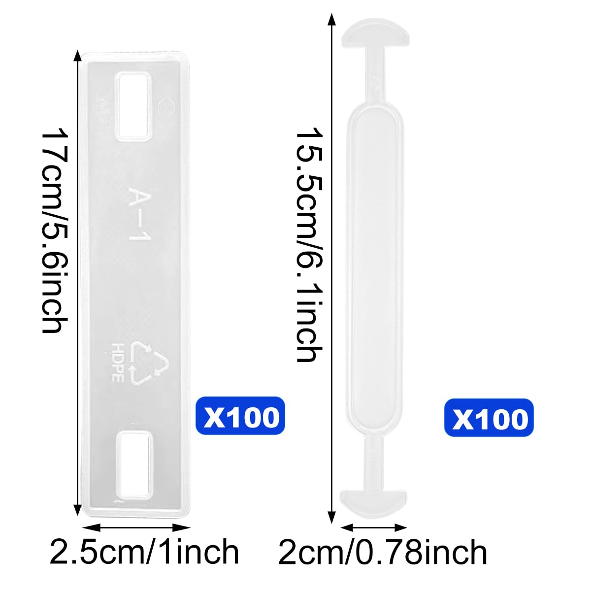 Plastic Cardboard Box Handles Box Handles Lifting Moving Straps for Small Box Carton 100 Sets,Clear