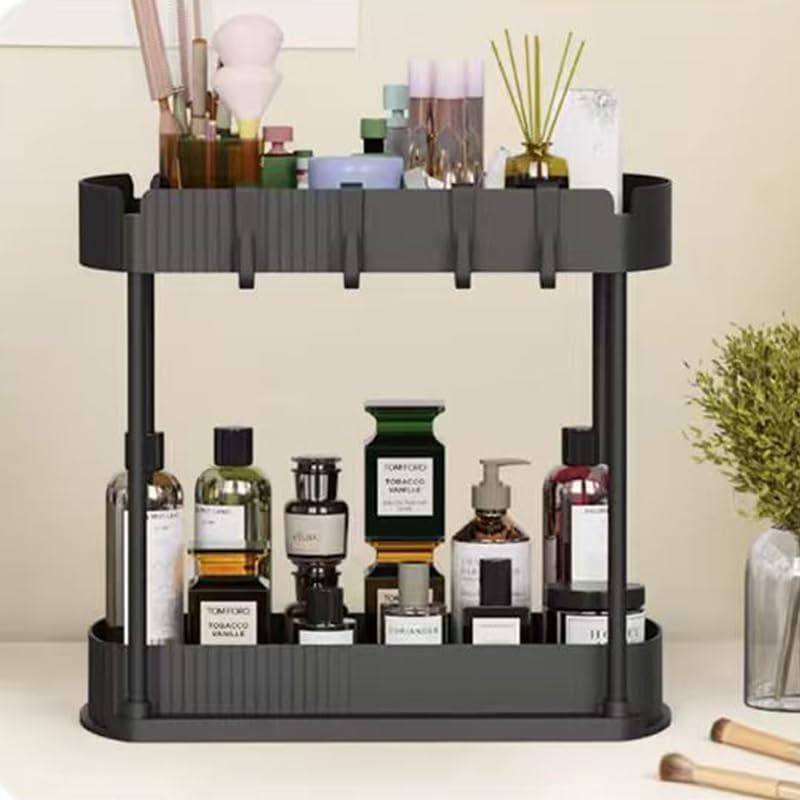 Multi-Purpose Pull-Out Storage Organizers, Under Sink & Cabinet Storage, 12.8 Inch, White (黑色)