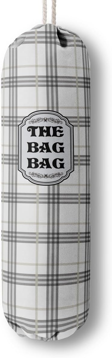 Classic Buffalo Check Plaid Grocery Bags Holder Organizer For Shopping Bags, Wall Mount Plastic Bags Storage Container Dispensers, Kitchen Housewarming Gifts For Women Family Friends Grandma Mom (A-9)