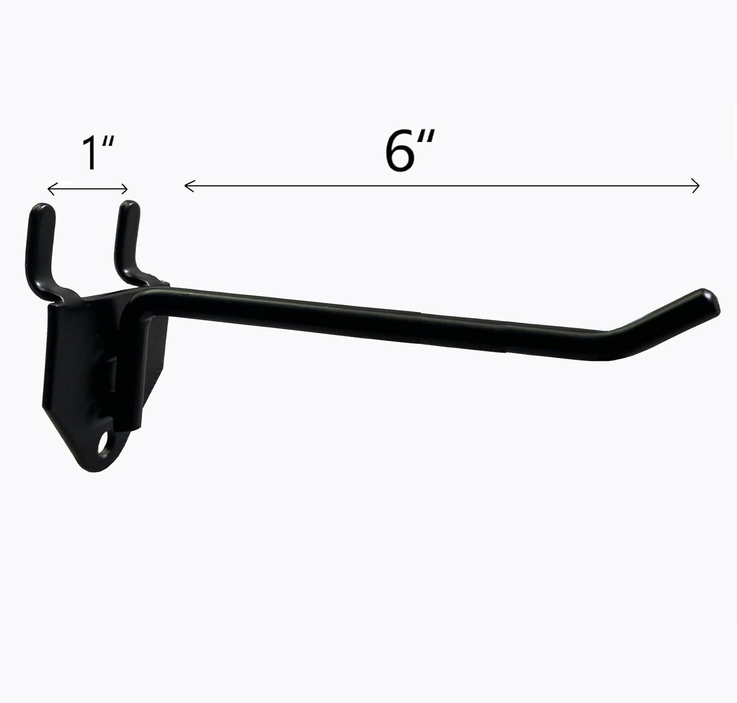 Eastern Tree 30 Packs 6" Metal Pegboard Hooks, Standard Peg Board Hooks is Fit to Standing Pegboard Display and Pegboard Panels