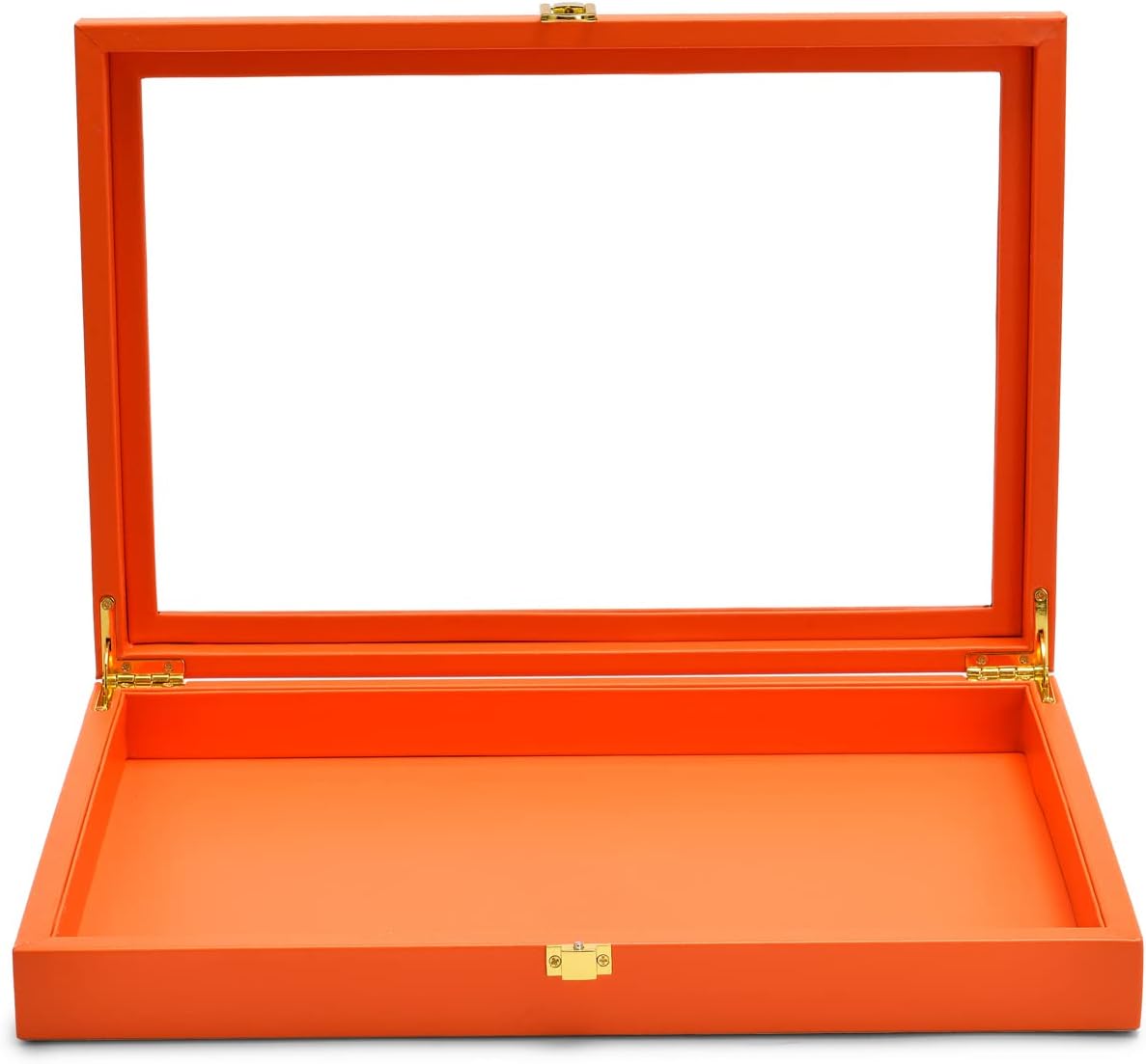 Oirlv Clear Lid Flat Jewelry Tray Stackable Display Storage Box Premium Leather Drawer Insert Jewelry Display Box for Rings Earrings Necklaces Bracelet Women Gift