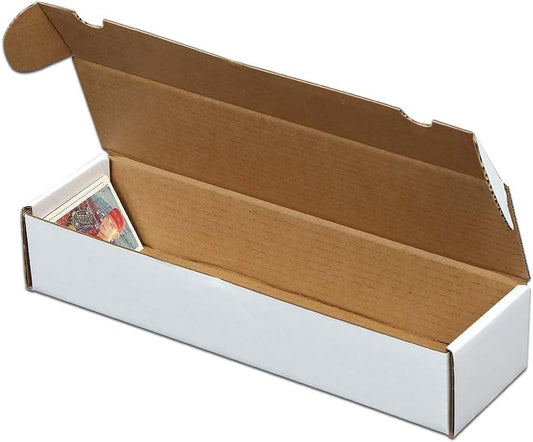 GRAND ORANGE 25 LOT 800 Count Storage Boxes Sports Cards Trading White Shipping Corrugated Paper box