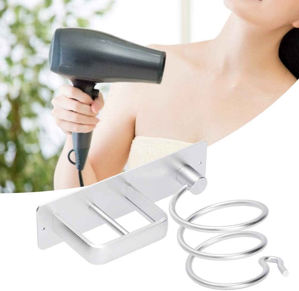 Aluminum Wall Mount Hair Care Hot Styling Tool Storage Organizer Shower Caddy Hair Dryer Flat Irons Curling Wands Hair Straighteners Holder Racks for College Dorm Bathroom Toilet