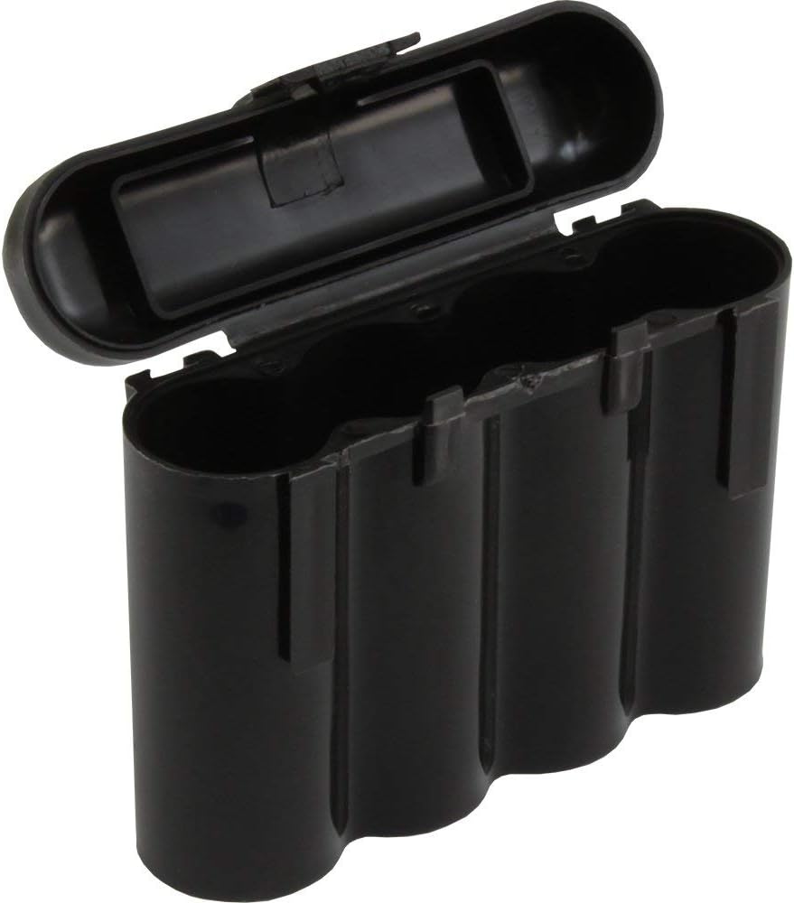 Powertron Batteries 3 Pack AA/AAA / CR123A Black Battery Holder Storage Cases