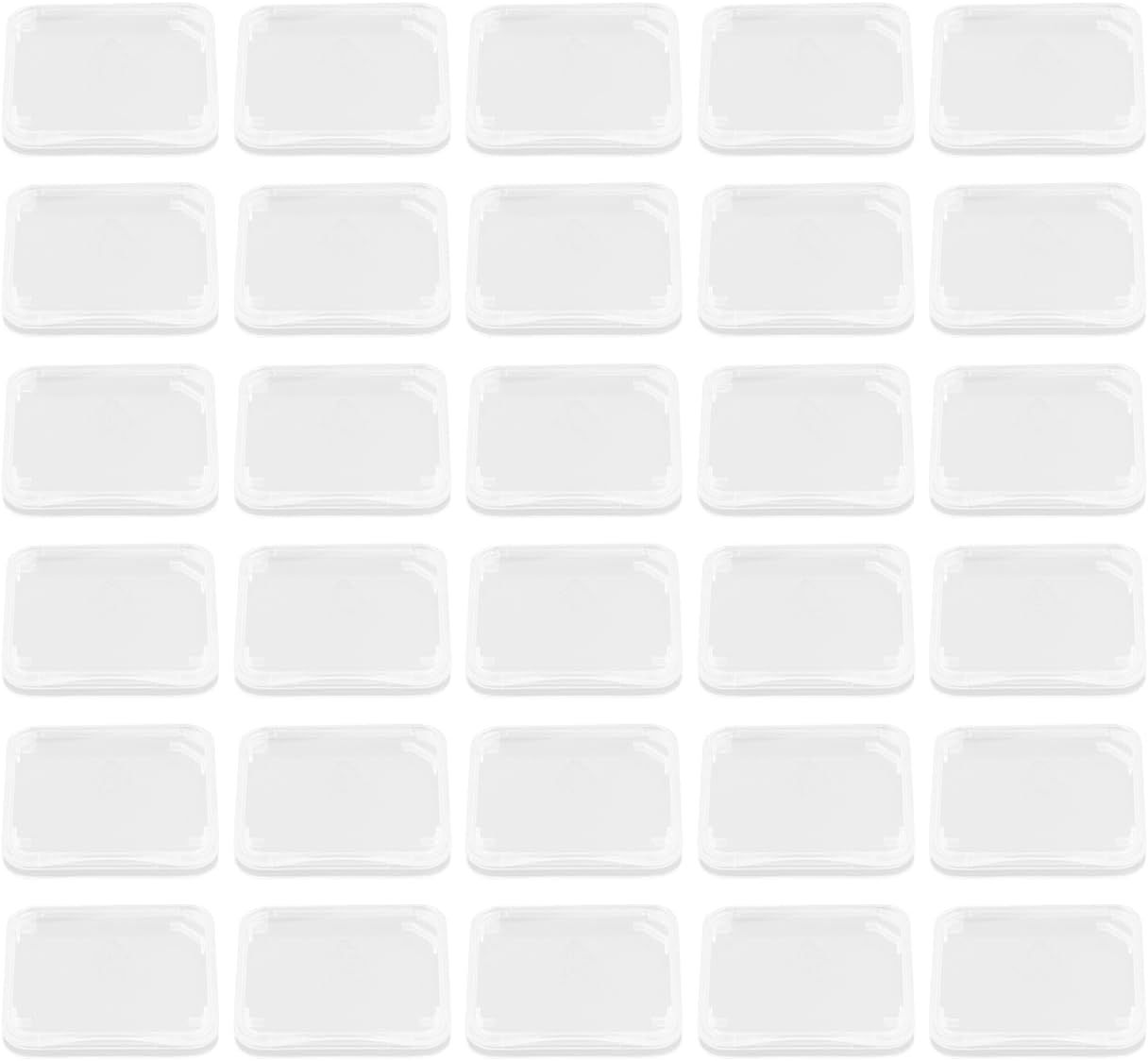 100 pcs Memory Card case: Transparent Case Water-Resistant, for Micro Cards Compatible with SDHC SDXC